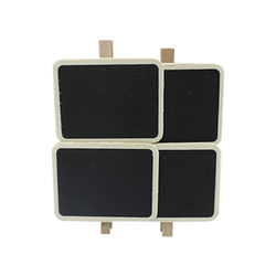 Ahşap Yazı Tahtası Mandallı Dikdörtgen 4 lü Küçük - 