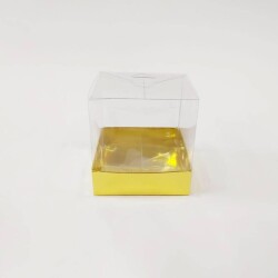 Asetat Altın Pencereli kutu 9x9x9 10 Adet - 