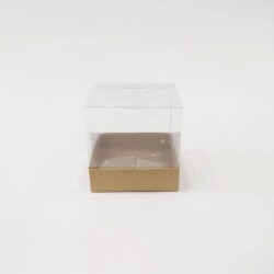 Asetat Kraft Pencereli kutu 9x9x9 10 Adet - 