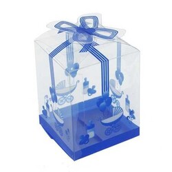 Asetat Şekerlik Kutu Pusetli 50'li Mavi - 