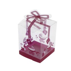 Asetat Şekerlik Kutu Pusetli 50'li Pembe - 