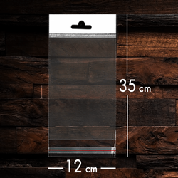 Askılı Bantlı Opp Poşet 12x35 1000'li - 