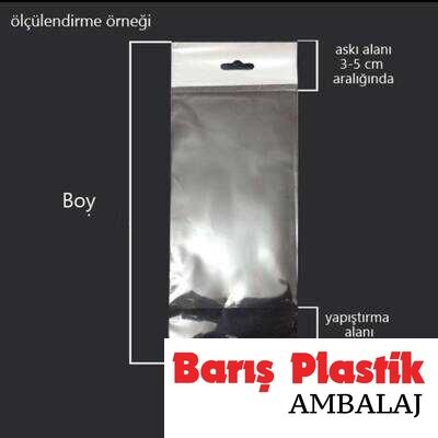 Askılı Bantlı Opp Poşet 12x35 1000'li - 3