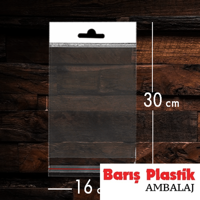 Askılı Bantlı Opp Poşet 16x30 1000'li - 1