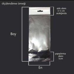 Askılı Bantlı Opp Poşet 16x30 1000'li - 3