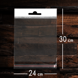 Askılı Bantlı Opp Poşet 24x30 250li - 1