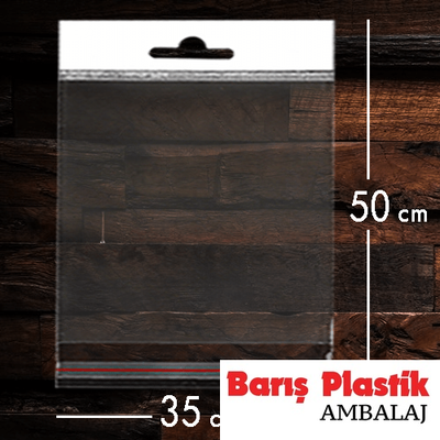 Askılı Bantlı Opp Poşet 35x50 250li - 1
