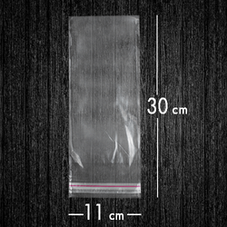 Bantlı Jelatin Poşet Şeffaf Torba 11x30 Cm / 2.5 Kg - 1