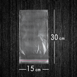Bantlı Jelatin Poşet Şeffaf Torba 15x30 Cm / 3 Kg - 1