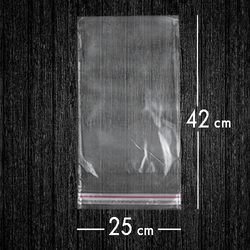 Bantlı Jelatin Poşet Şeffaf Torba 25x42 Cm / 3 Kg - 1