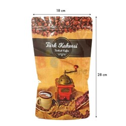 Baskılı Doypack Türk Kahvesi 18x28Cm - 