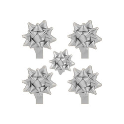 Fiyonk Süs Kutup Yıldızı Mat Gümüş Yapışkanlı 24 Lü - 