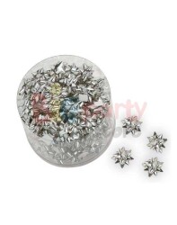 Fiyonk Süs Metalik Gümüş Renkli 1cm / 100 Adet - 
