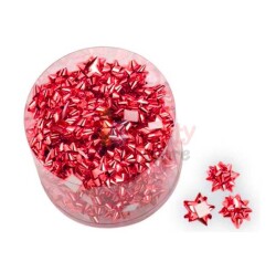 Fiyonk Süs Metalik Kırmızı Renkli 1cm / 100 Adet - 