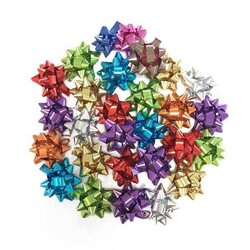 Fiyonk Süs Parlak Metalik Karışık Renkli Yapışkanlı 250 'li - 