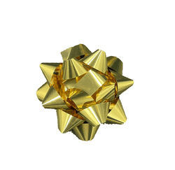 Fiyonk Süs Pompom Mat Gold Yapışkanlı 24 Lü - 