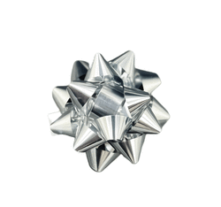 Fiyonk Süs Pompom Mat Gümüş Yapışkanlı 24 Lü - 