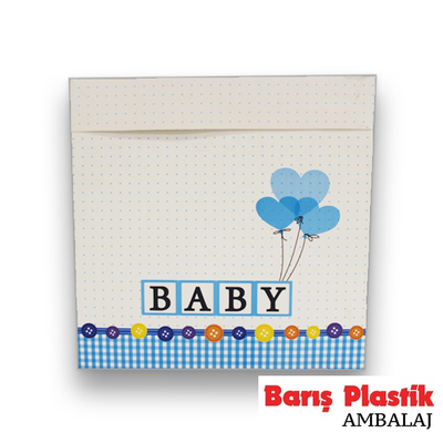 İthal Katlamalı Kutu Baby Mavi (Ebat Seçiniz) - 2