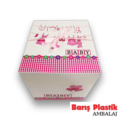 İthal Katlamalı Kutu Baby Pembe (Ebat Seçiniz) - 1