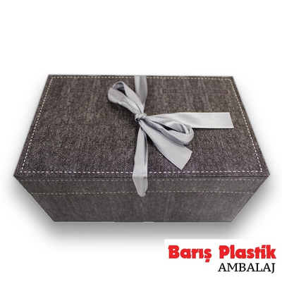 İthal Katlamalı Kutu Kot Desenli Gri (Ebat Seçiniz) - 1