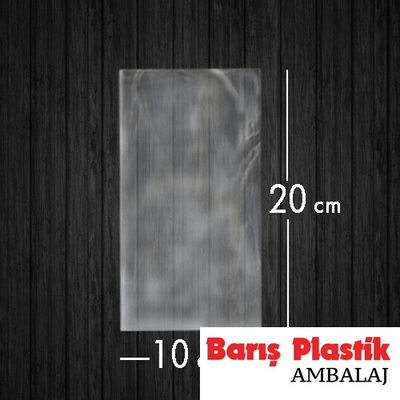 Jelatin Poşet Şeffaf Torba 10x20 Cm / 2 Kg - 1