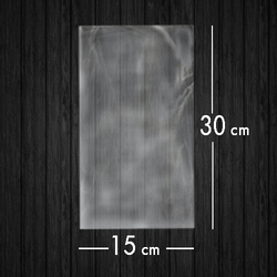 Jelatin Poşet Şeffaf Torba 15x30 Cm / 2 Kg - 1