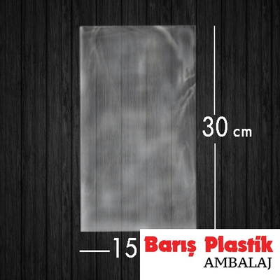 Jelatin Poşet Şeffaf Torba 15x30 Cm / 2 Kg - 1