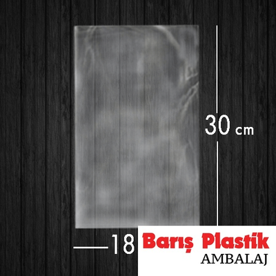 Jelatin Poşet Şeffaf Torba 18x30 Cm / 3 Kg - 1