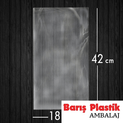 Jelatin Poşet Şeffaf Torba 18x42 Cm / 3 Kg - 1