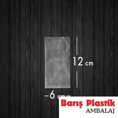 Jelatin Poşet Şeffaf Torba 6x12 Cm/ 2 Kg - 1