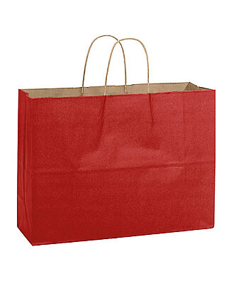 Kağıt Çanta Büklüm Sap 42x32x14 Cm Bordo 10'lu - 1