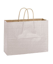 Kağıt Çanta Büklüm Sap 42x32x14 Cm Gümüş 10'lu - 