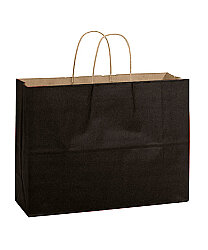Kağıt Çanta Büklüm Sap 42x32x14 Cm Siyah 10'lu - 