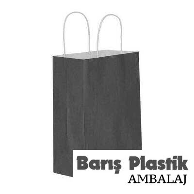 Kağıt Çanta Büyük Boy 31 x 41 Cm Siyah 25'li - 1