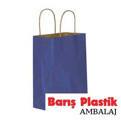 Kağıt Çanta Büyük Boy 45 x 50 Cm Lacivert 25 'li - 1