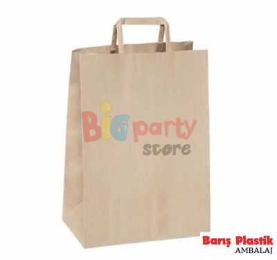 Catering Kağıt Çanta Flat Sap 18x28x10 25 Adet - 1