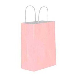 Kağıt Çanta Küçük Boy 18 x 24 Cm Pembe 25 'li - 
