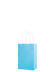 Kağıt Çanta Mini Boy 12x15x6 Cm 25 Parça Makaron Mavi - 