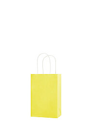 Kağıt Çanta Mini Boy 12x15x6 Cm 25 Parça Makaron Sarı - 