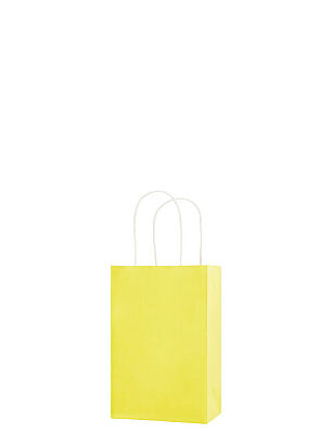 Kağıt Çanta Mini Boy 12x15x6 Cm 25 Parça Makaron Sarı - 1