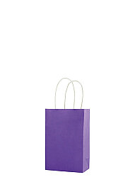 Kağıt Çanta Mini Boy 12x15x6 Cm 25 Parça Mor - 