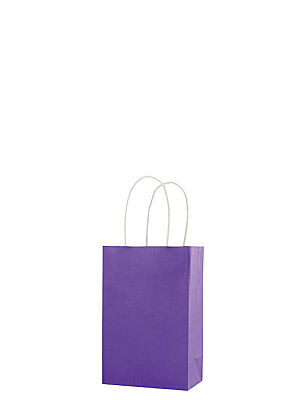 Kağıt Çanta Mini Boy 12x15x6 Cm 25 Parça Mor - 1