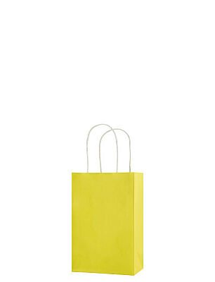 Kağıt Çanta Mini Boy 12x15x6 Cm 25 Parça Sarı - 1