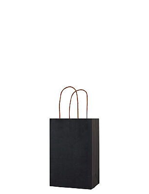 Kağıt Çanta Mini Boy 12x15x6 Cm 25 Parça Siyah - 1