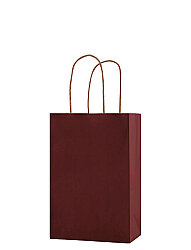Kağıt Çanta Mini Boy 16x21x8 Cm 25 Parça Bordo - 