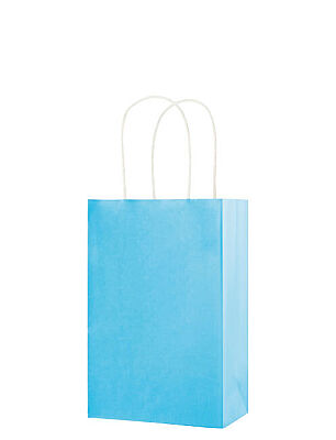 Kağıt Çanta Mini Boy 16x21x8 Cm 25 Parça Makaron Mavi - 1