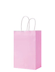 Kağıt Çanta Mini Boy 16x21x8 Cm 25 Parça Pembe - 