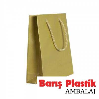 Karton Çanta 12 x 17 Cm Gold 25 'li - 1