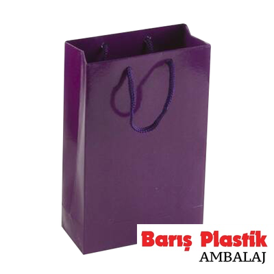 Karton Çanta 12 x 17 Cm Mor 25 'li - 1