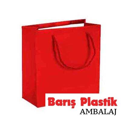 Karton Çanta 26 x 24 Cm Kırmızı 25li - 1
